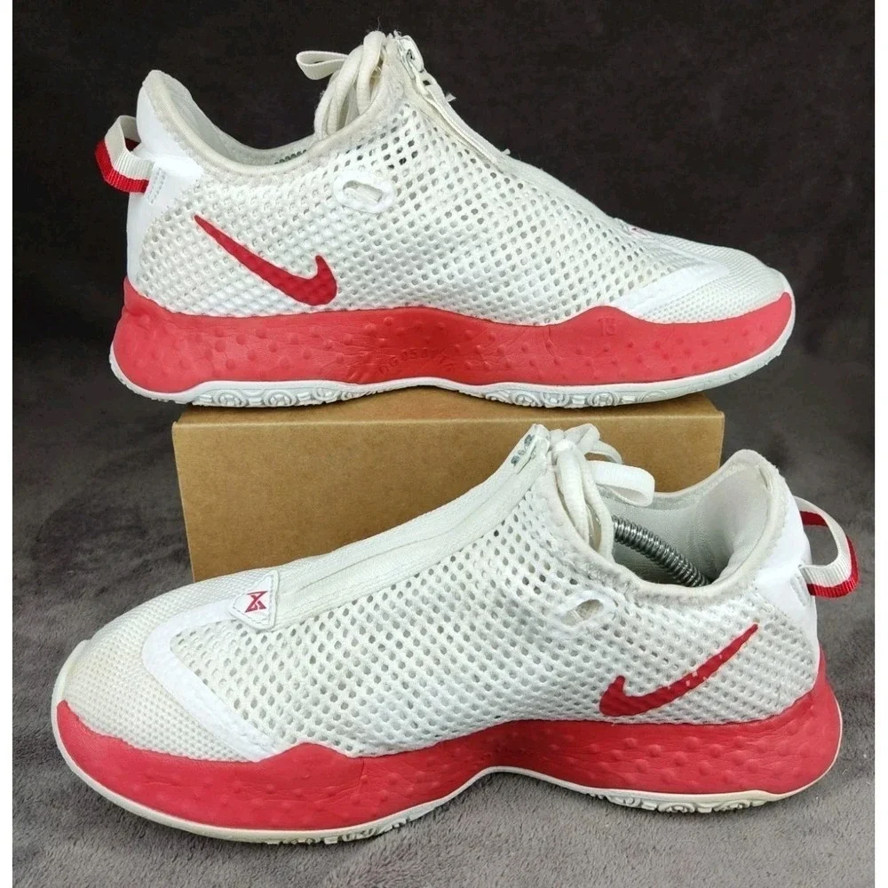 Nike PG 4‎ CW4134-114 Zipper Lace Basketball Shoes Mens Size 7.5 M Paul George